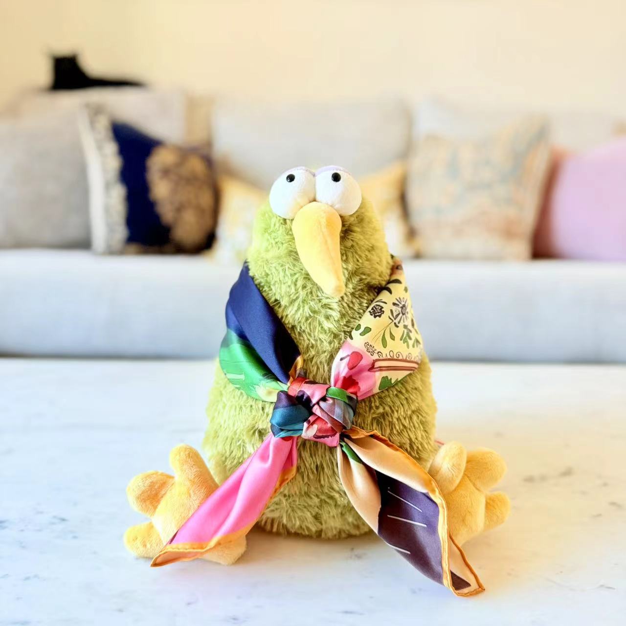 27" Square Scarf - Tuxedo Cat