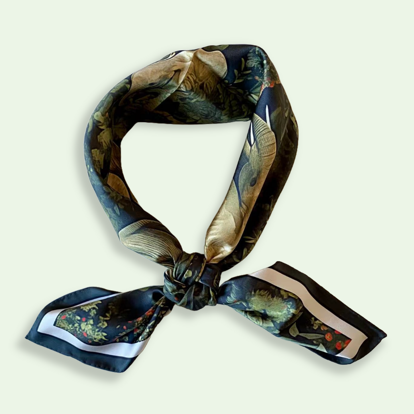 35" Square Scarf - Elephant