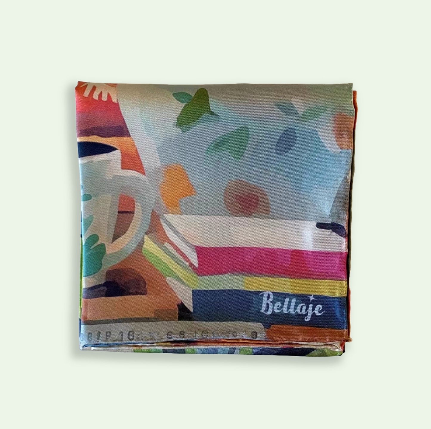 27" Square Scarf - Morning Cat