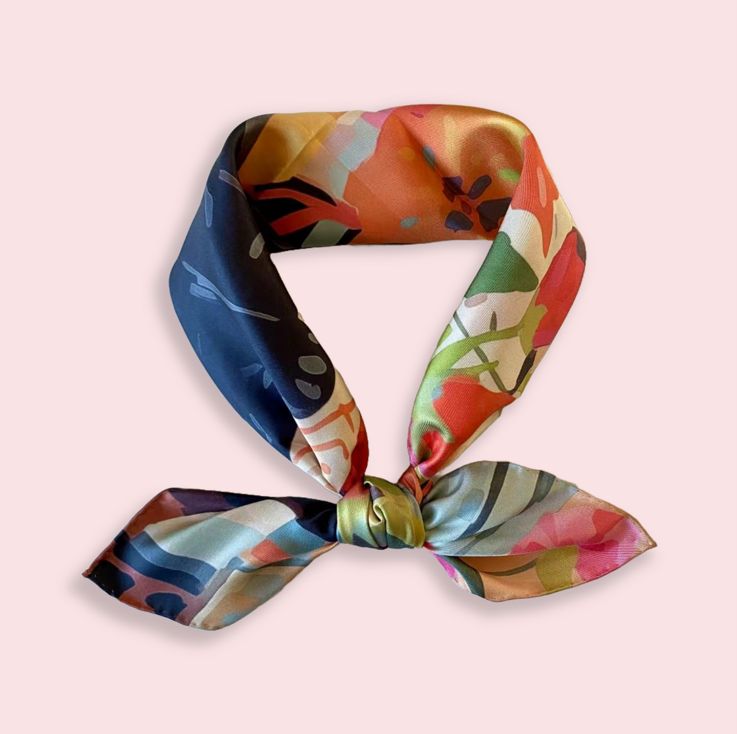 27" Square Scarf - Morning Cat