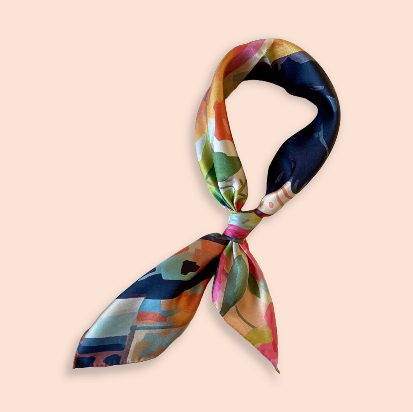 27" Square Scarf - Morning Cat