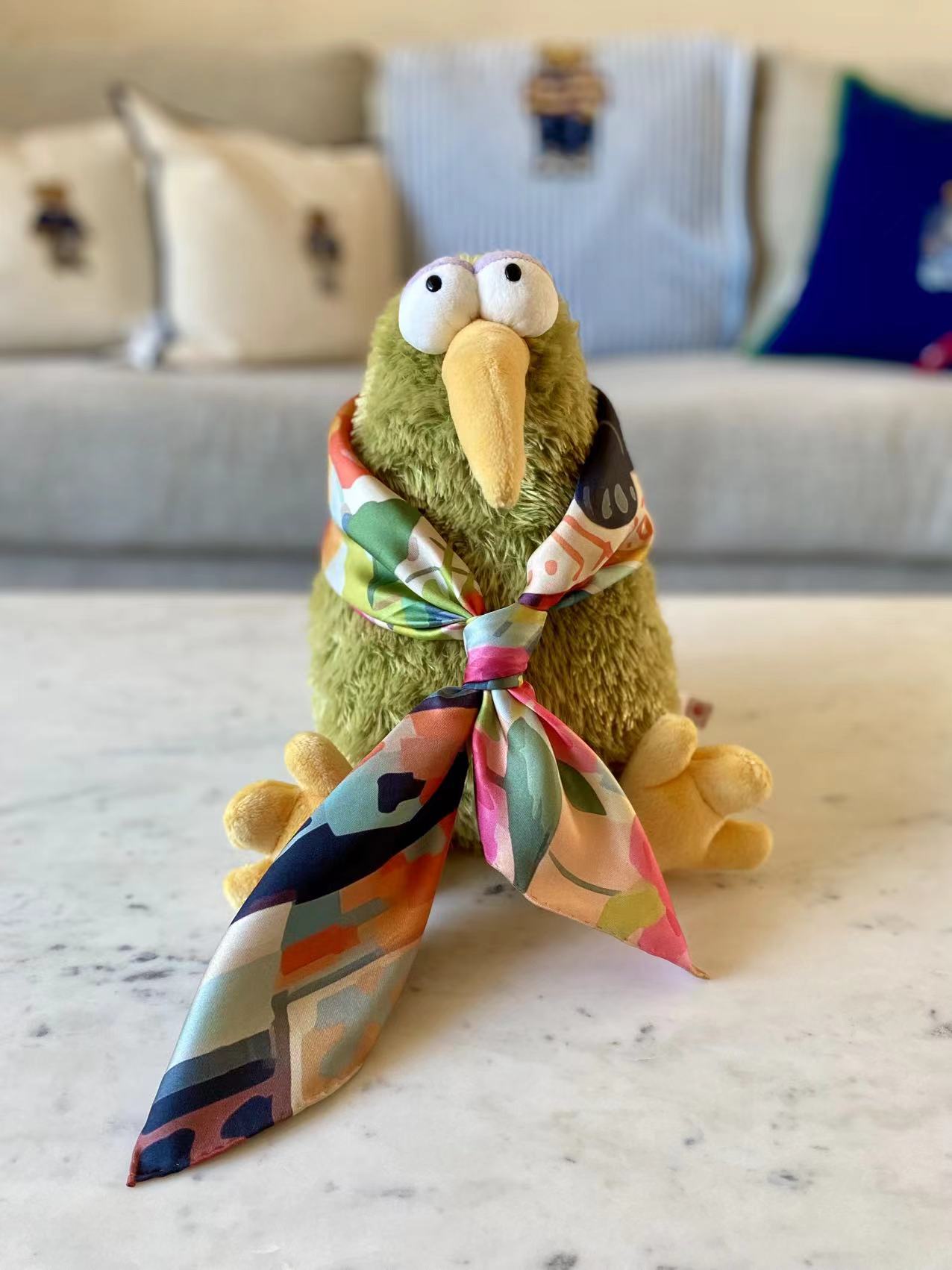 27" Square Scarf - Morning Cat
