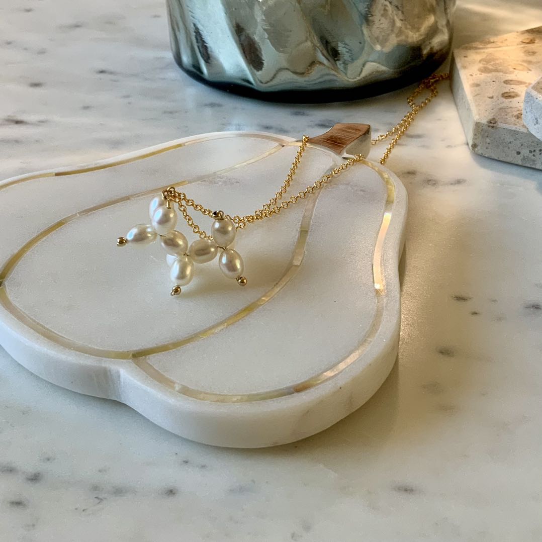 Balloon Dog - Balloon Dog Natural Pearl 14K Gold Filled Necklace