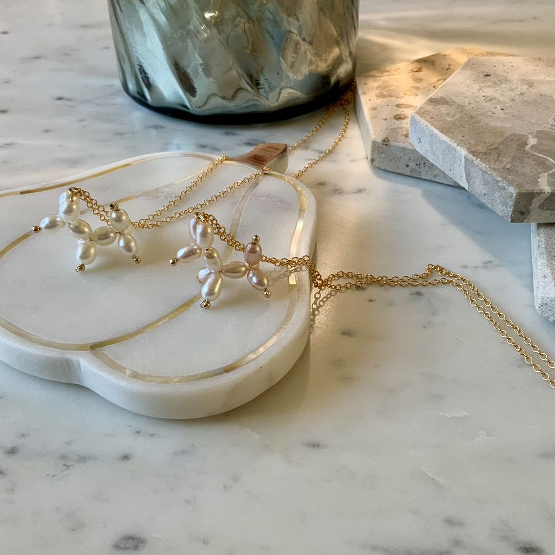 Balloon Dog - Balloon Dog Natural Pearl 14K Gold Filled Necklace