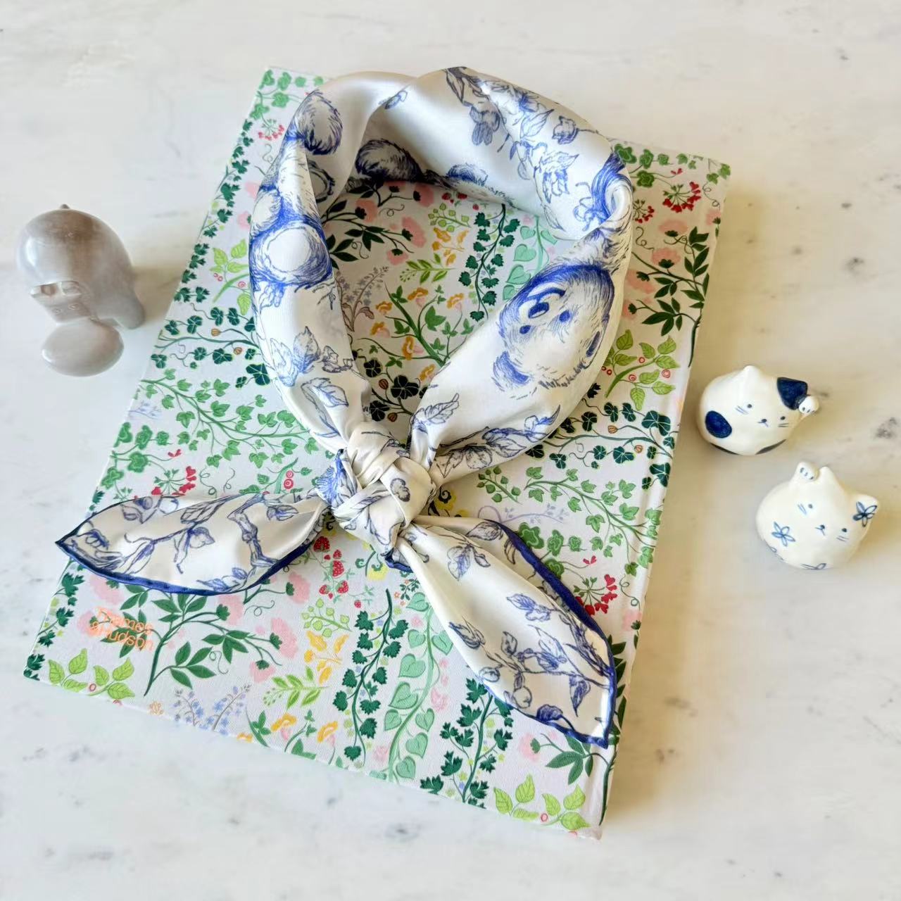 27" Square Scarf - Baby Teddy Bears