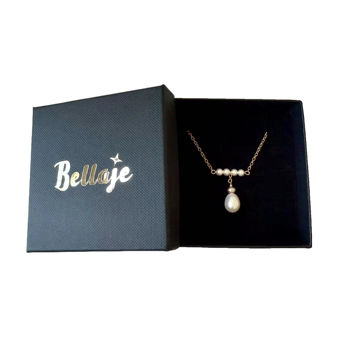 Romance - Natural Teardrop Pearl 14K Gold Filled Bridal Necklace
