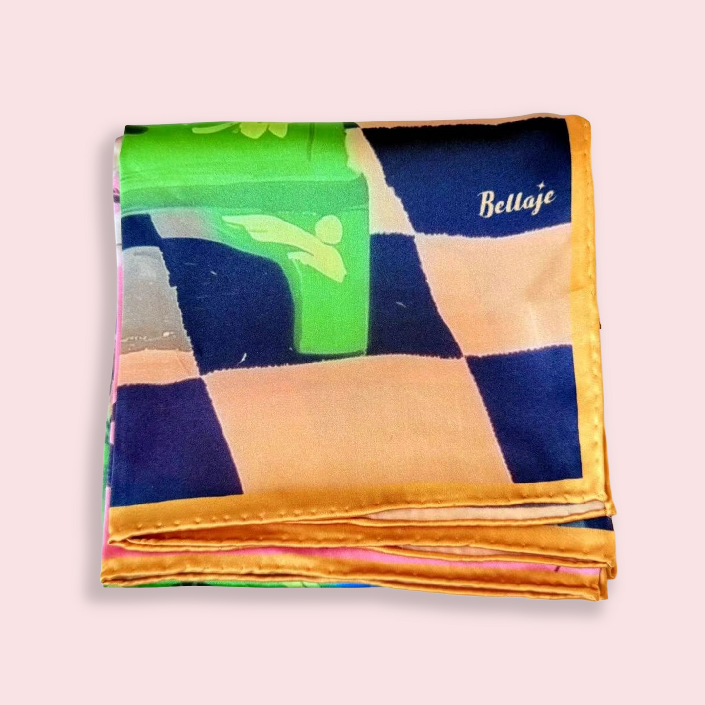 27" Square Scarf - Tuxedo Cat