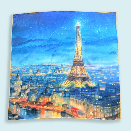 27" Square Scarf - Paris at Night