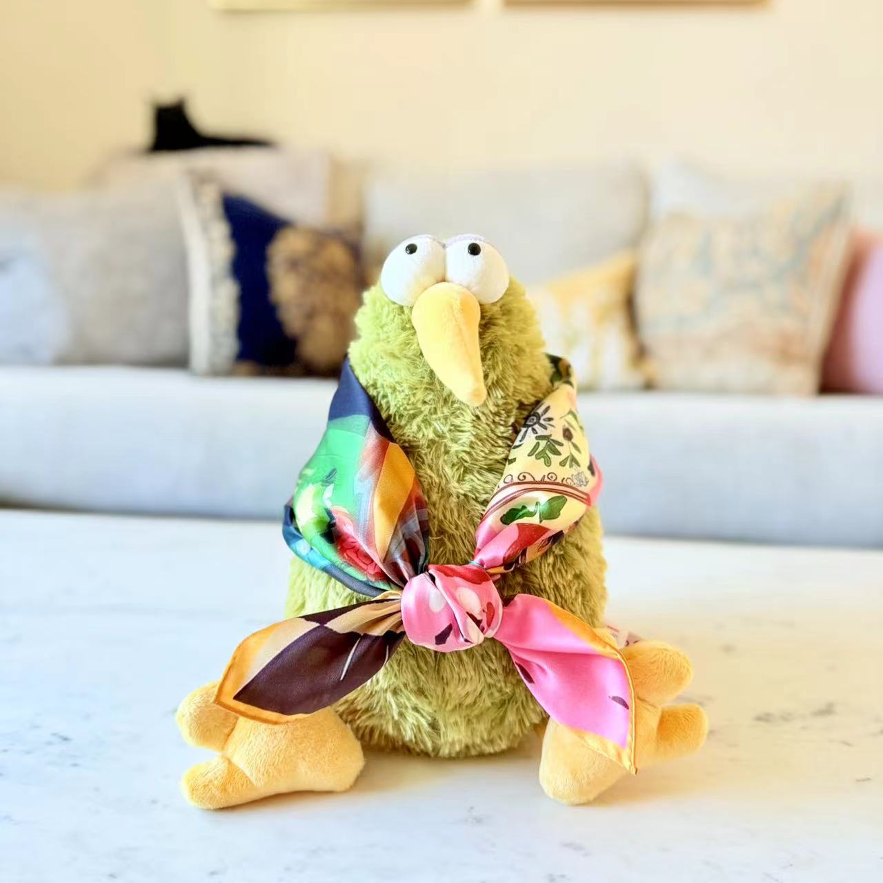 27" Square Scarf - Tuxedo Cat