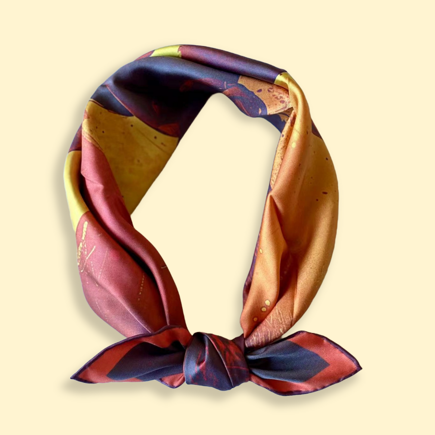 27" Square Scarf - Western Cowboy