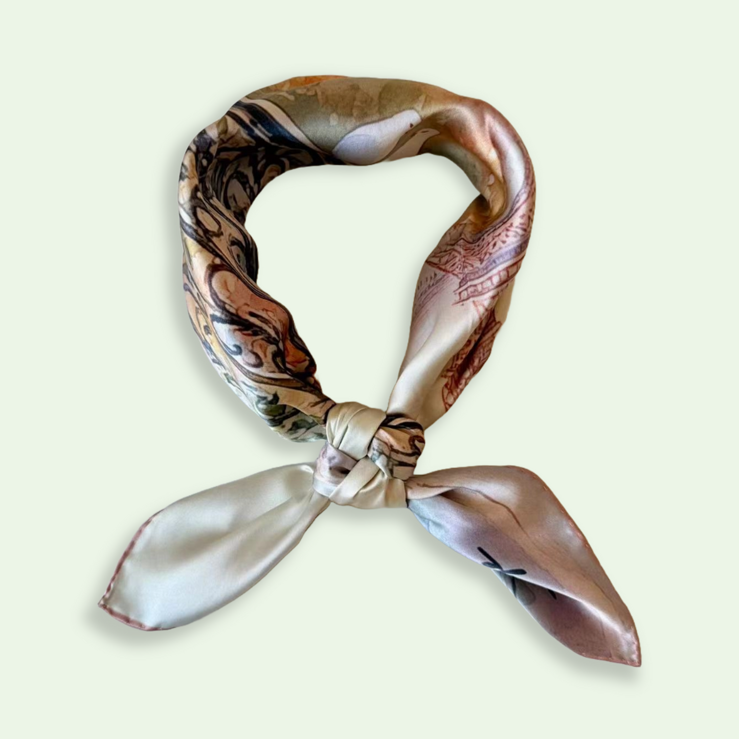27" Square Scarf - Pink Paris