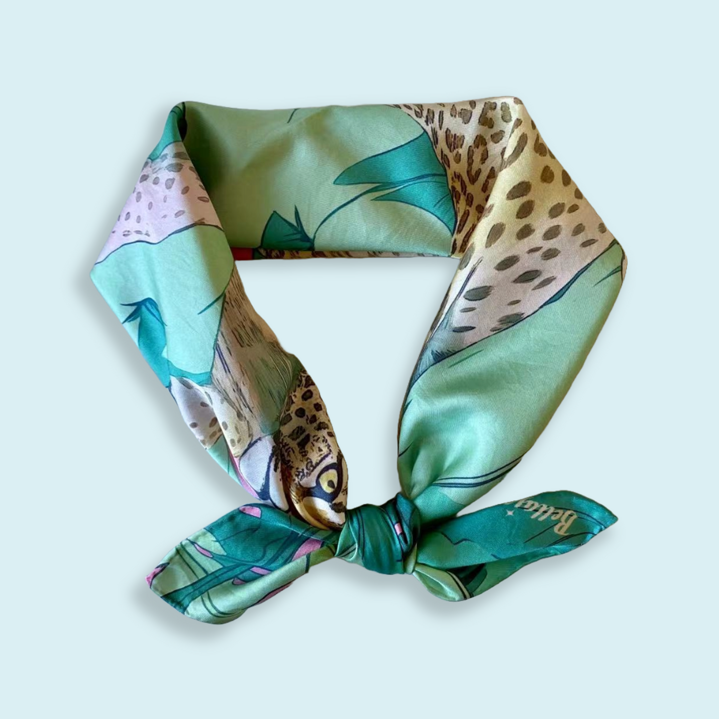 27" or 35" Square Scarf - Leopards