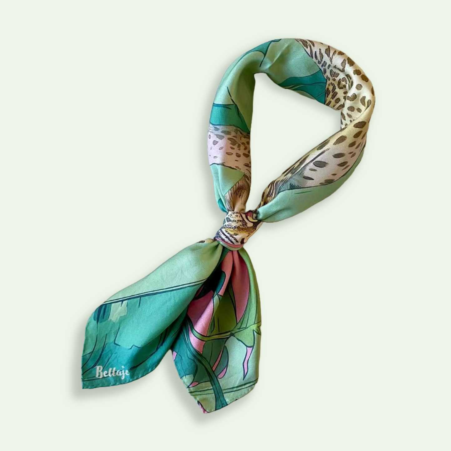 27" or 35" Square Scarf - Leopards