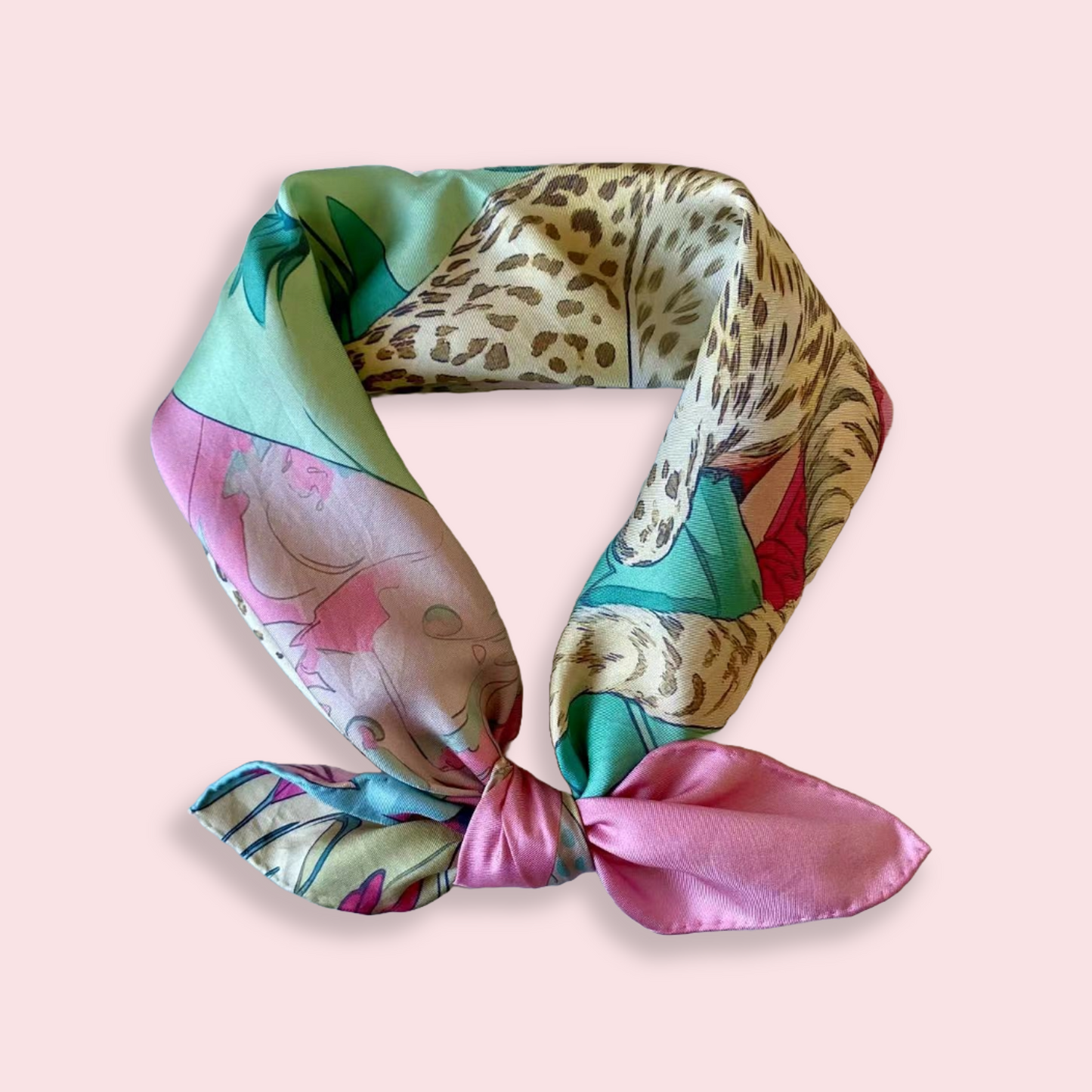 27" or 35" Square Scarf - Leopards