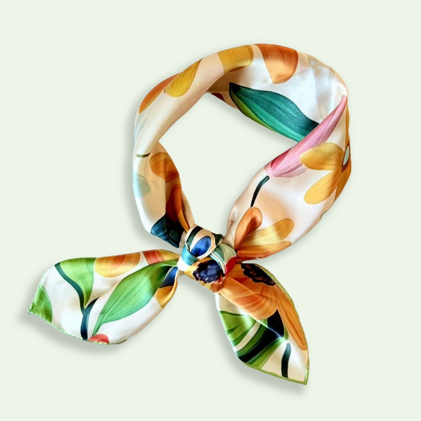 27" Square Scarf - Daisies