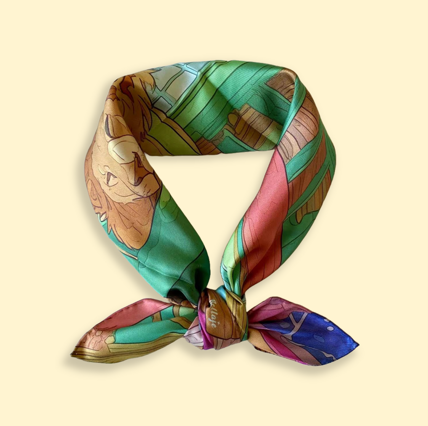 27" Square Scarf - Lion