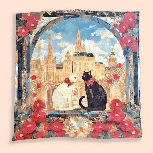 35" Square Scarf - Cat Love in London