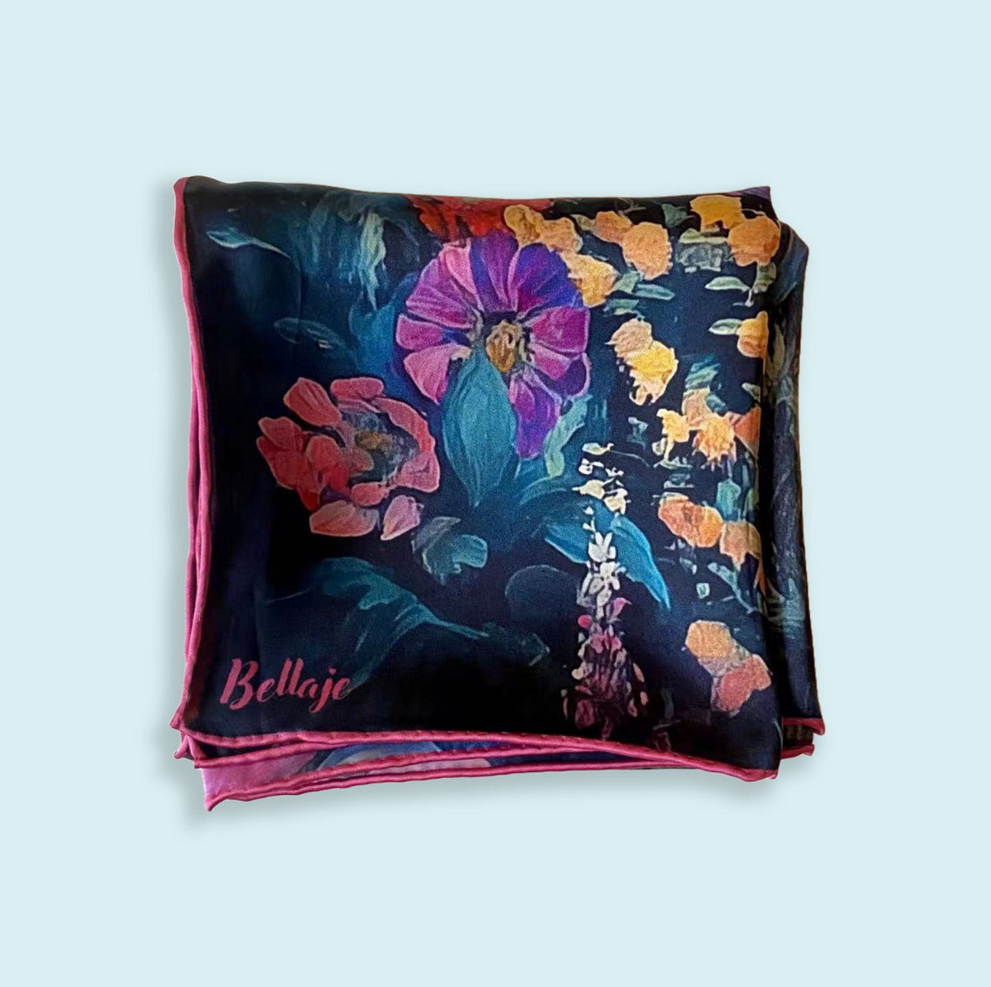 27" Square Scarf - Secret Garden