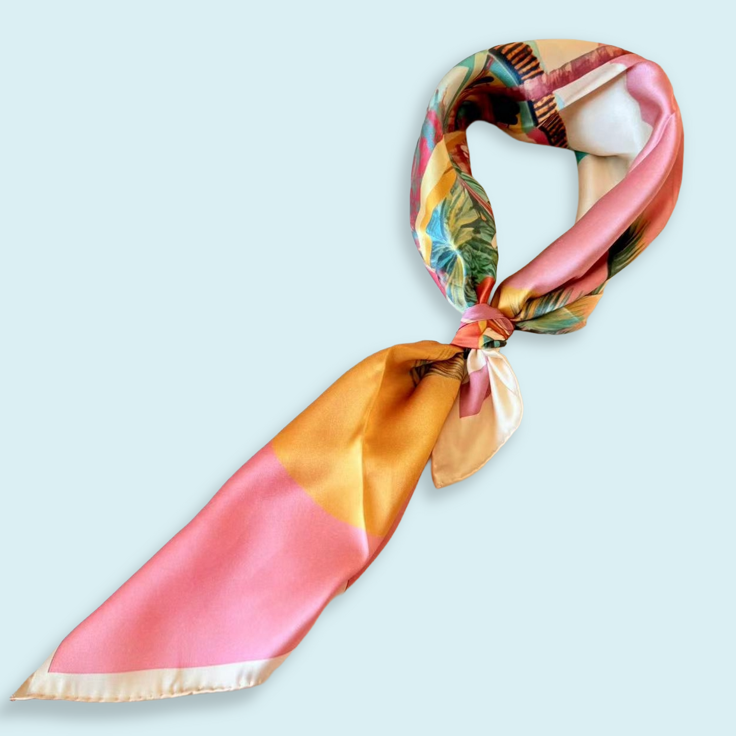 27" Square Scarf - 1960s Beach