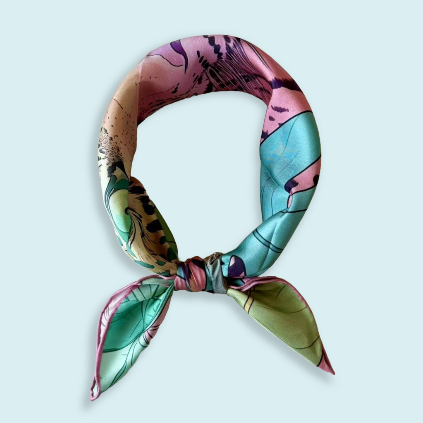 27" Square Scarf - Jungle Leopard
