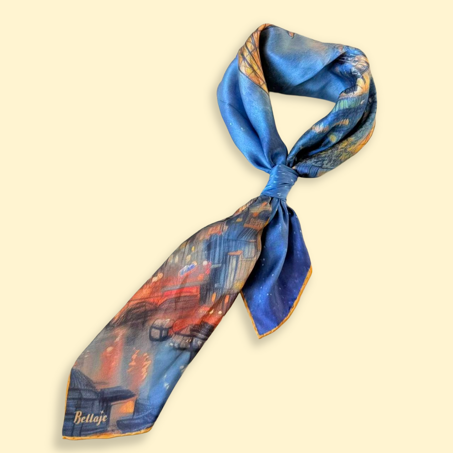 27" Square Scarf - Paris at Night