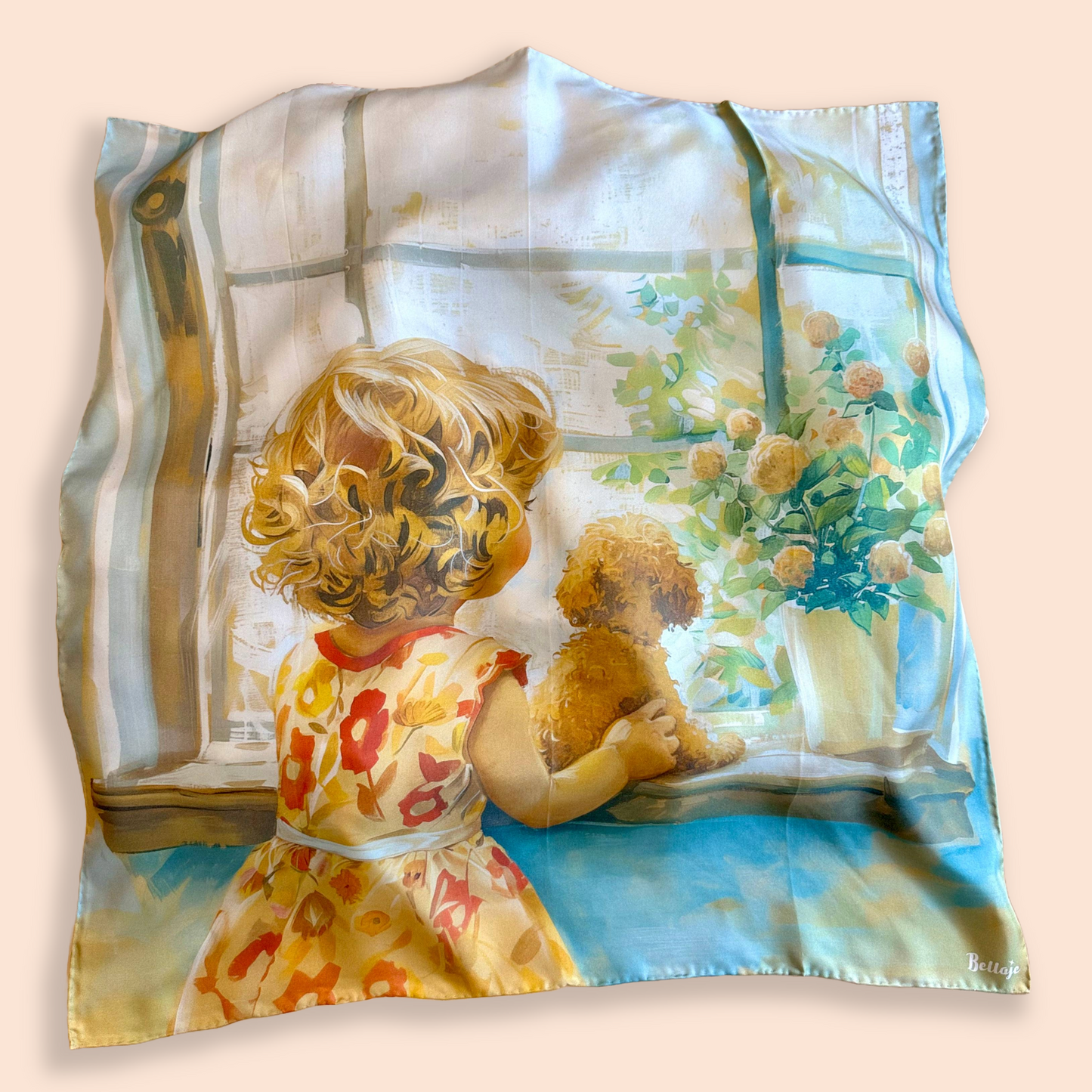 27" Square Scarf - Best Friends