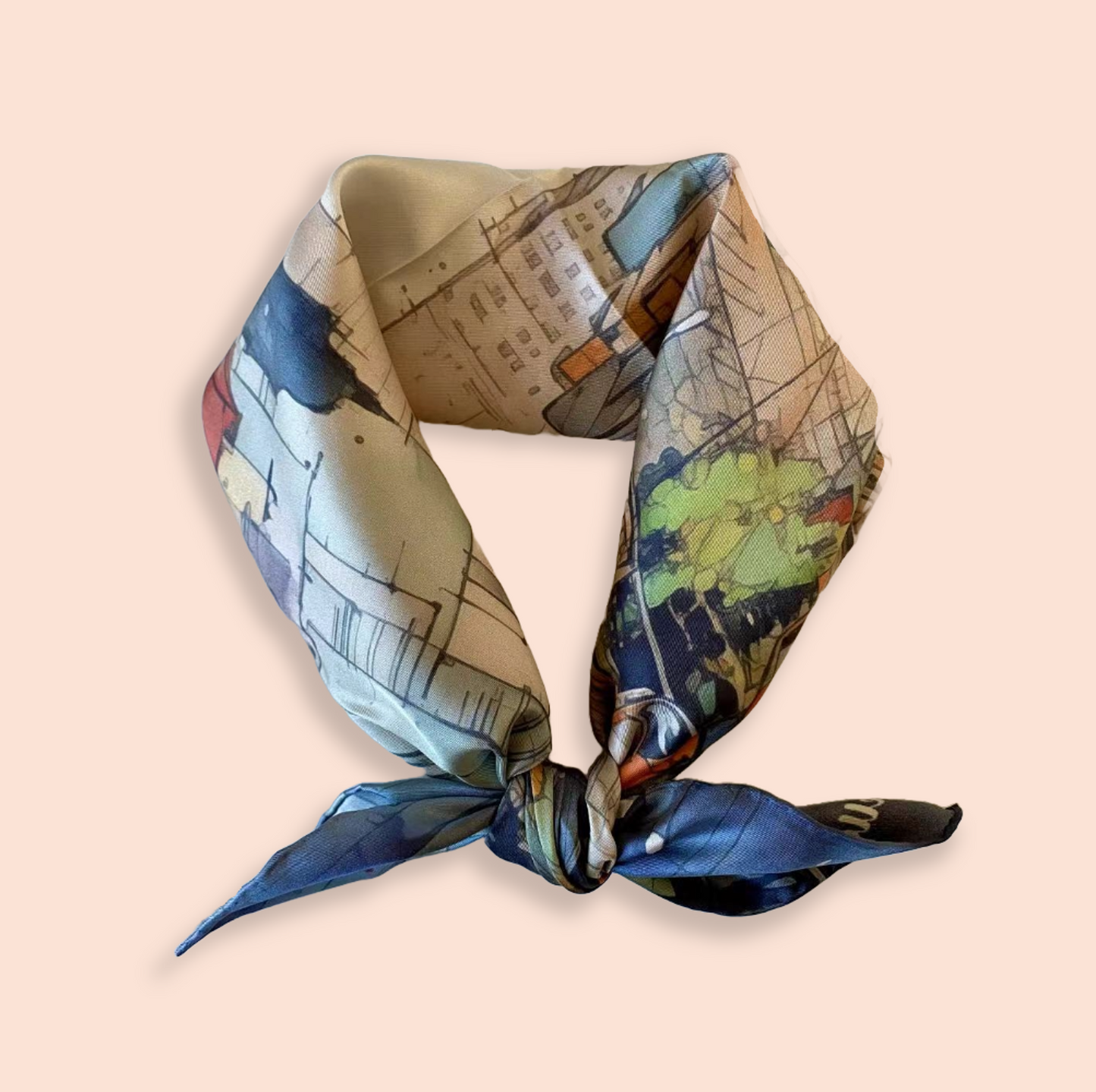 27" or 35" Square Scarf - NYC