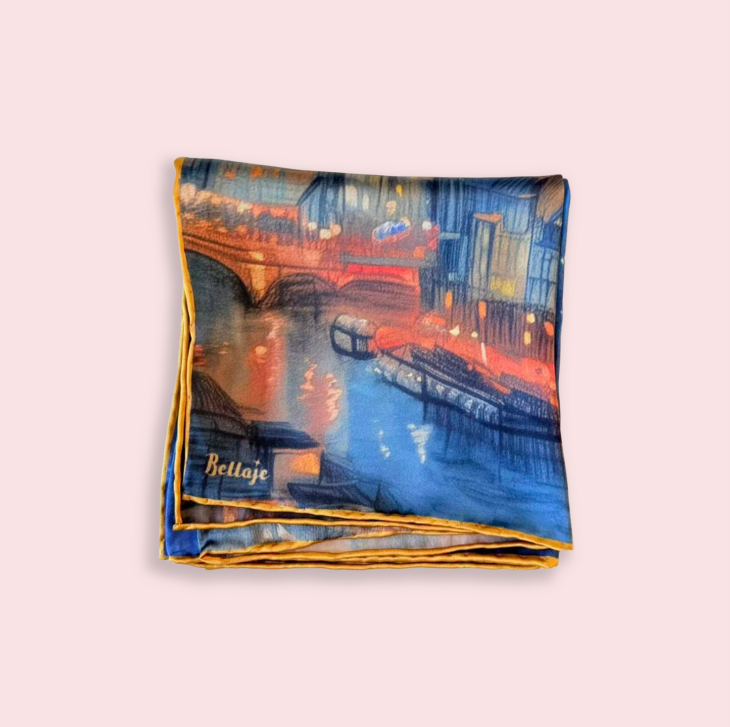 27" Square Scarf - Paris at Night