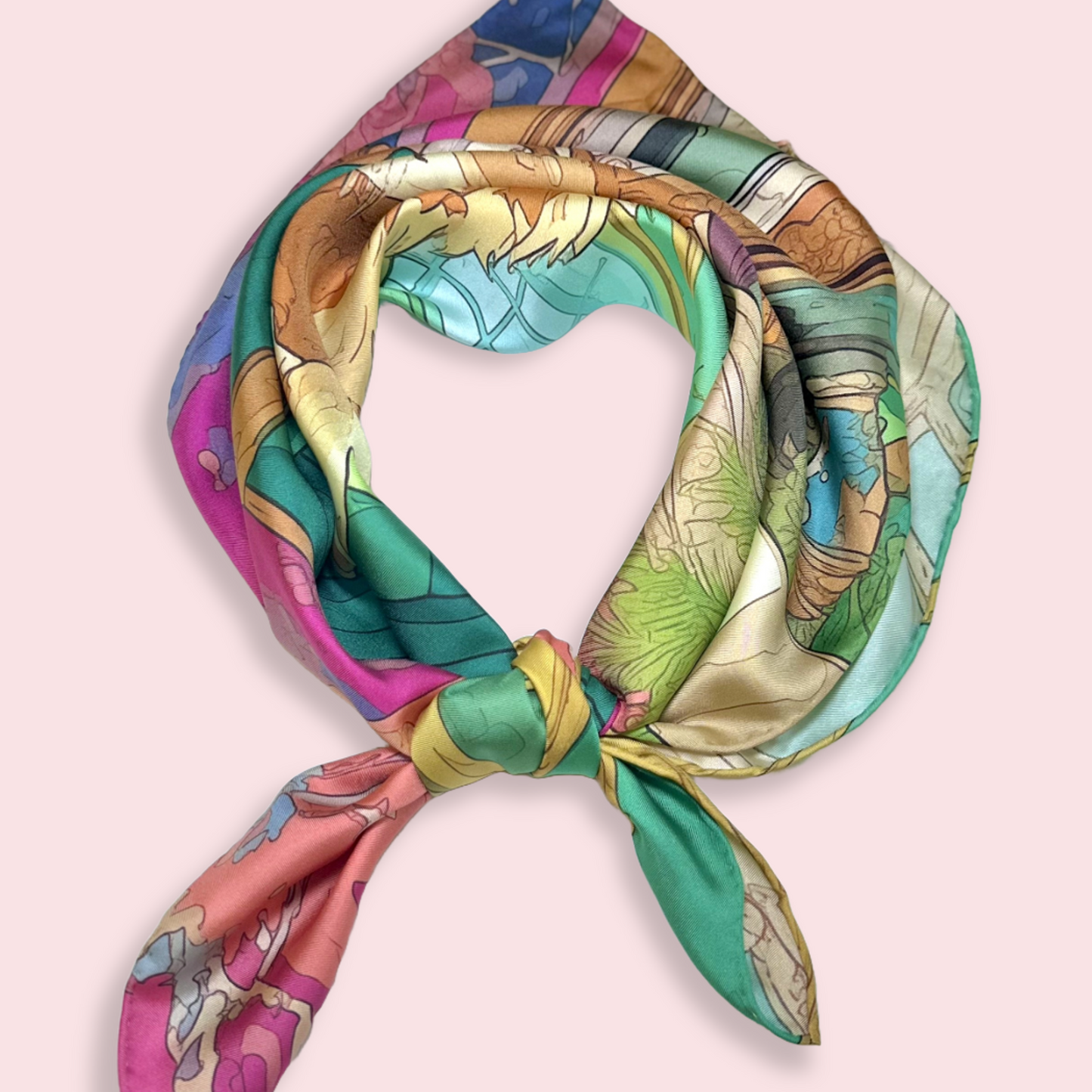 27" Square Scarf - Lion