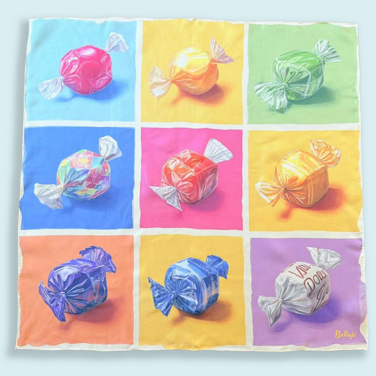 27" Square Scarf - Candy