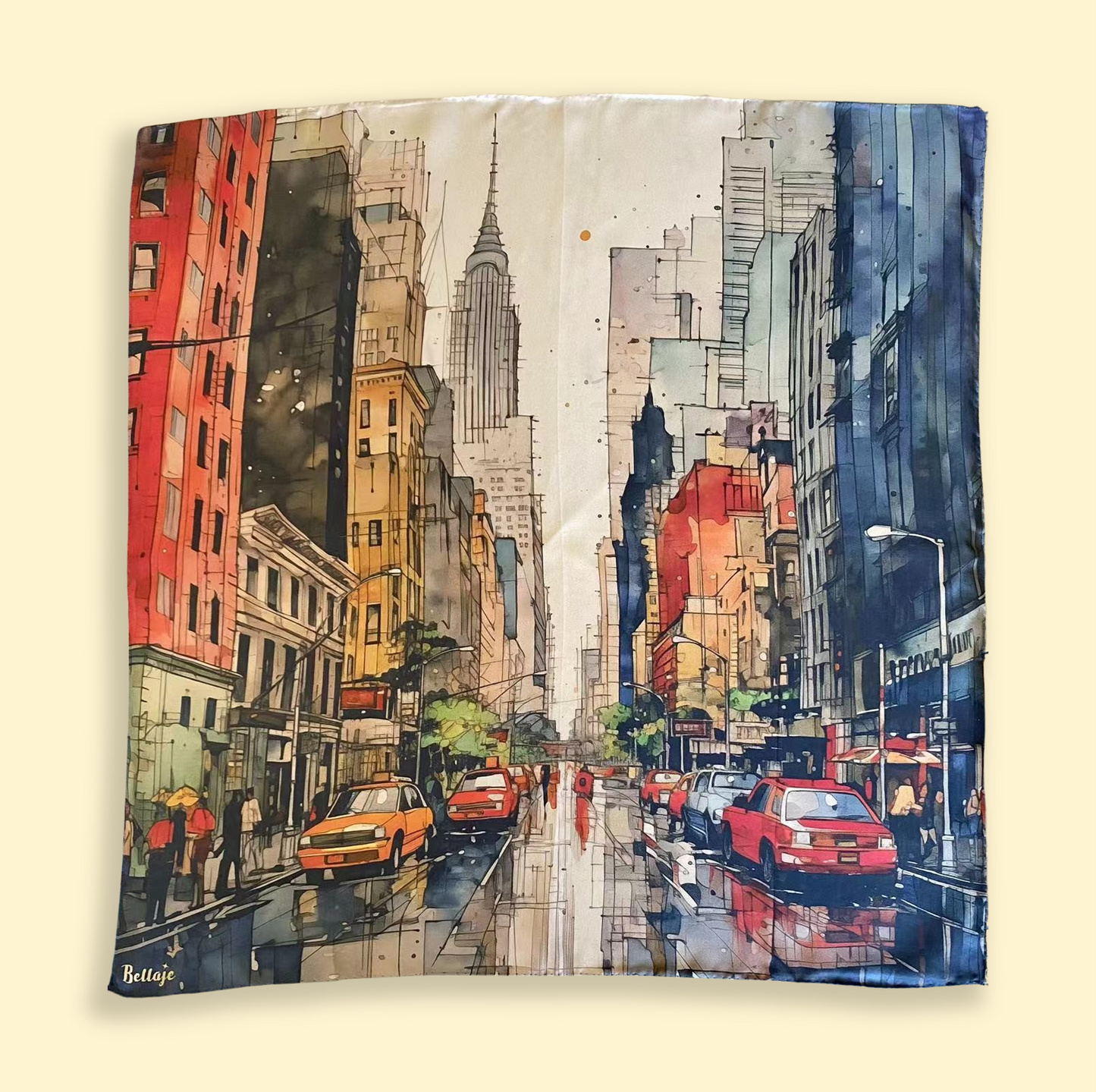27" or 35" Square Scarf - NYC