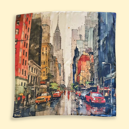 27" or 35" Square Scarf - NYC