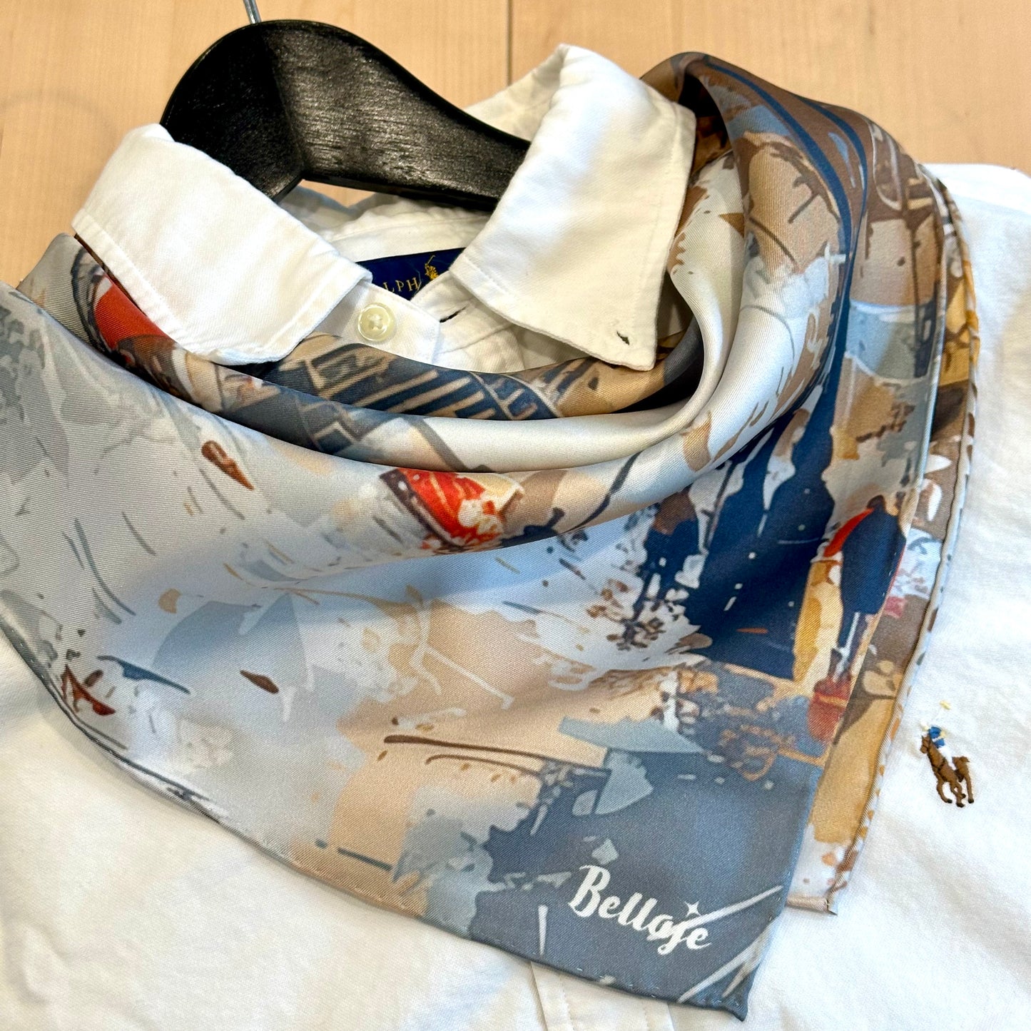 27" or 35" Square Scarf - London