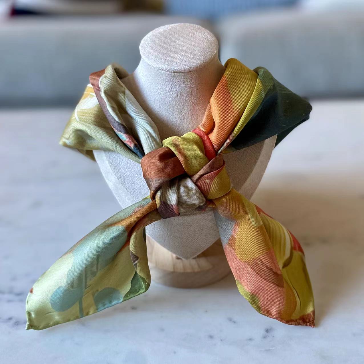 27" Square Scarf - Rabbits