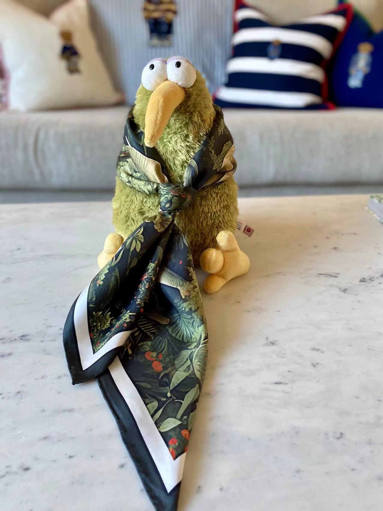 35" Square Scarf - Elephant