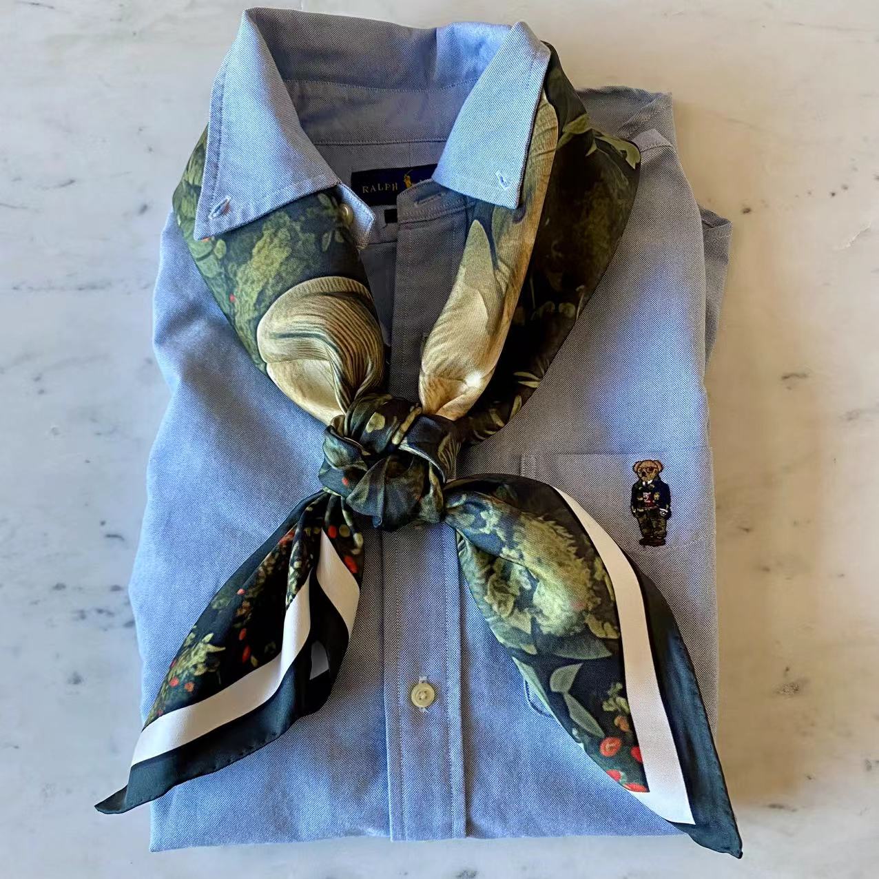 35" Square Scarf - Elephant