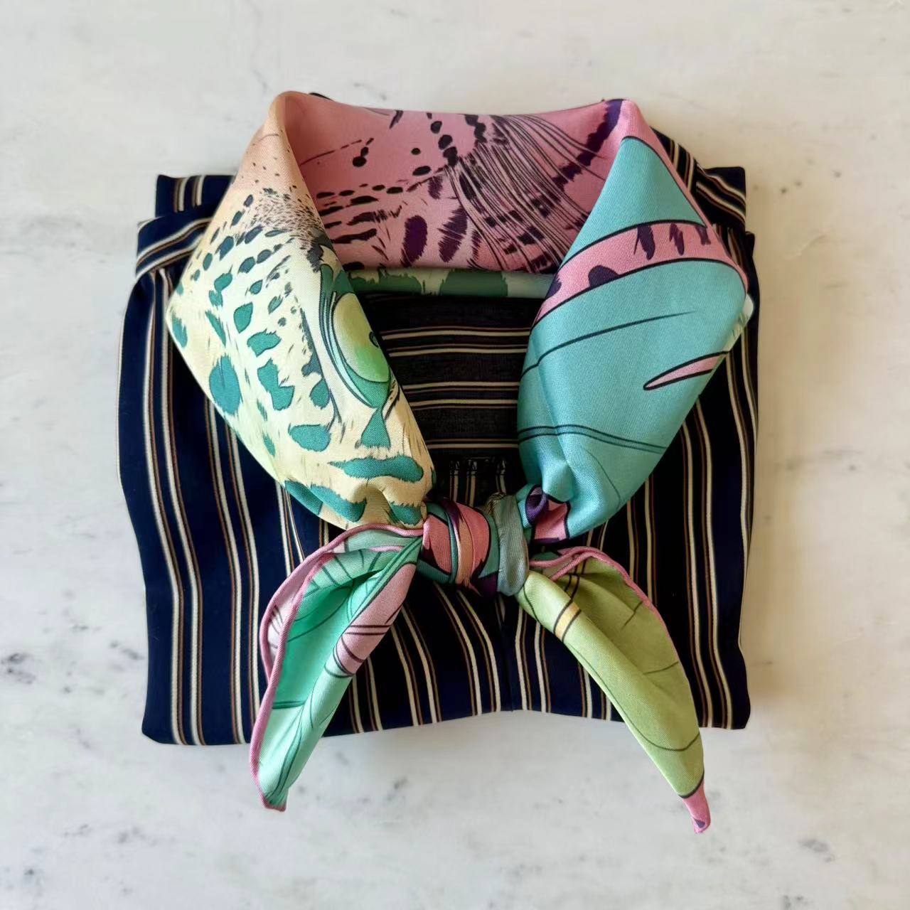 27" Square Scarf - Jungle Leopard