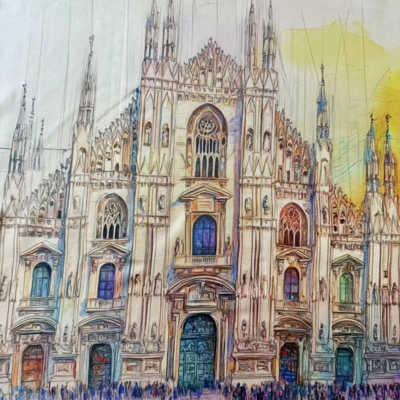 27" Square Scarf - Milan Cathedral