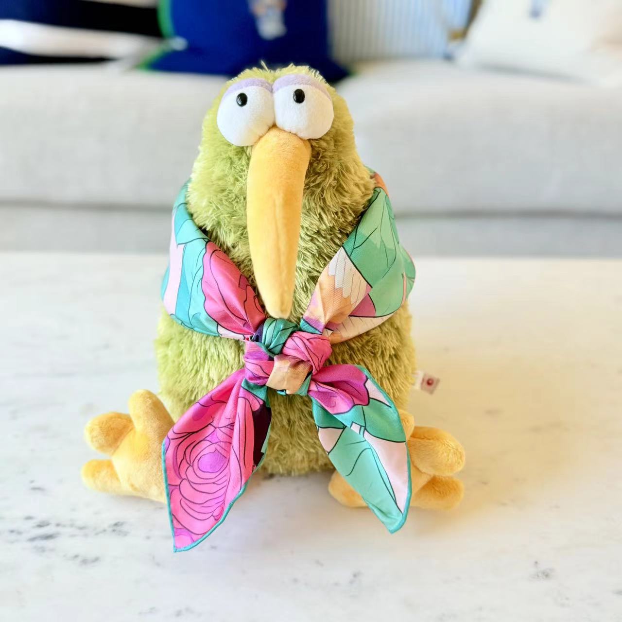 27" Square Scarf - Snake and Rose