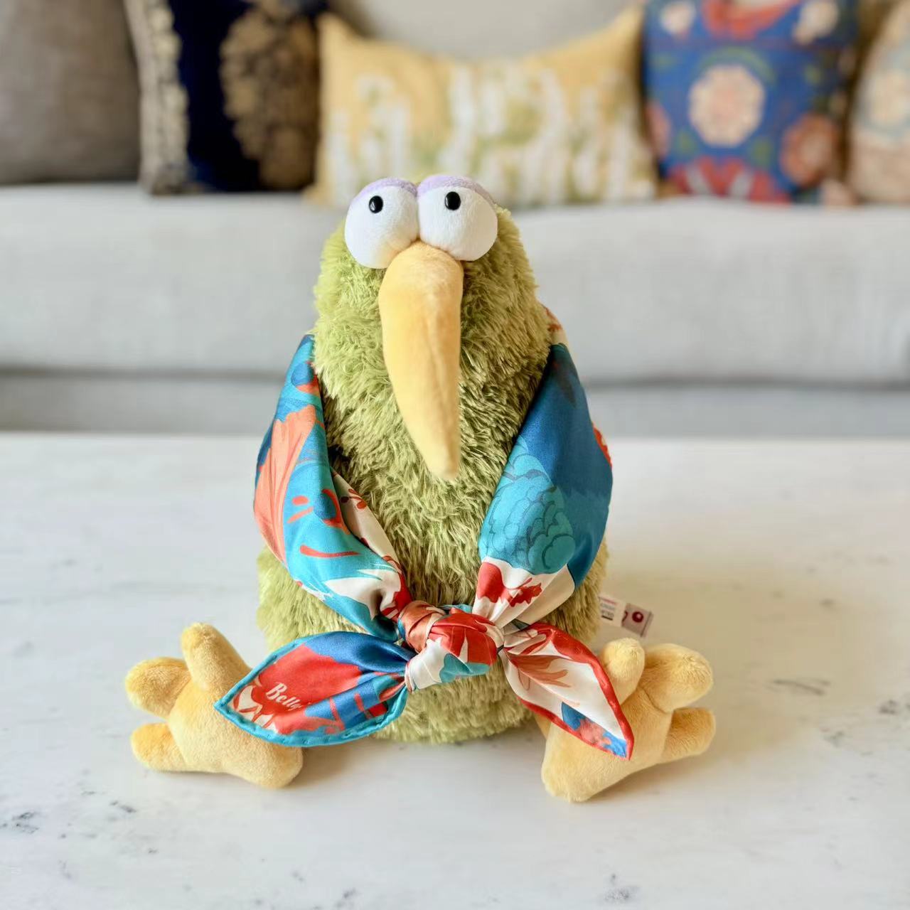 27" Square Scarf - Fox and Peacocks