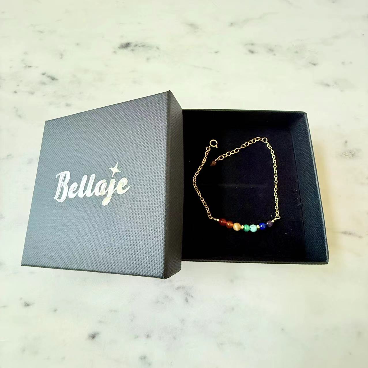 Dopamine - Multicolor Rainbow 14K Gold Filled Bracelet