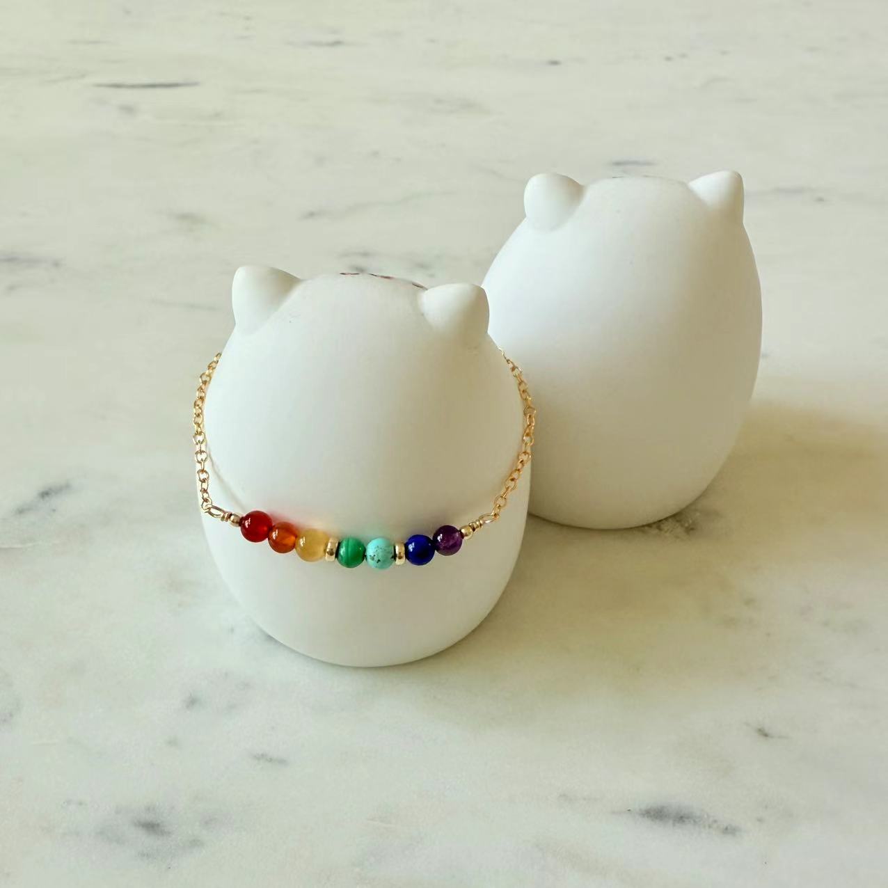 Dopamine - Multicolor Rainbow 14K Gold Filled Bracelet