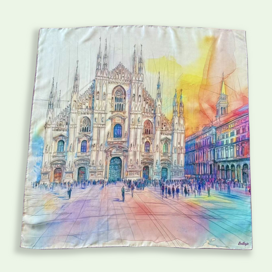 27" Square Scarf - Milan Cathedral